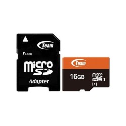 CARTÃO DE MEMÓRIA MICROSD TEAMGROUP 16GB COM ADAPTADOR DE CLASSE 10 CARTÃO DE MEMÓRIA MICROSD TEAMGROUP 16GB COM ADAPTADOR DE CLASSE 10